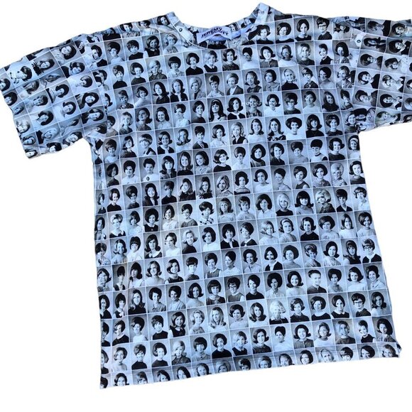 Rare Jeremy Scott Yearbook Photo Shirt Medium - Picture 7 of 8